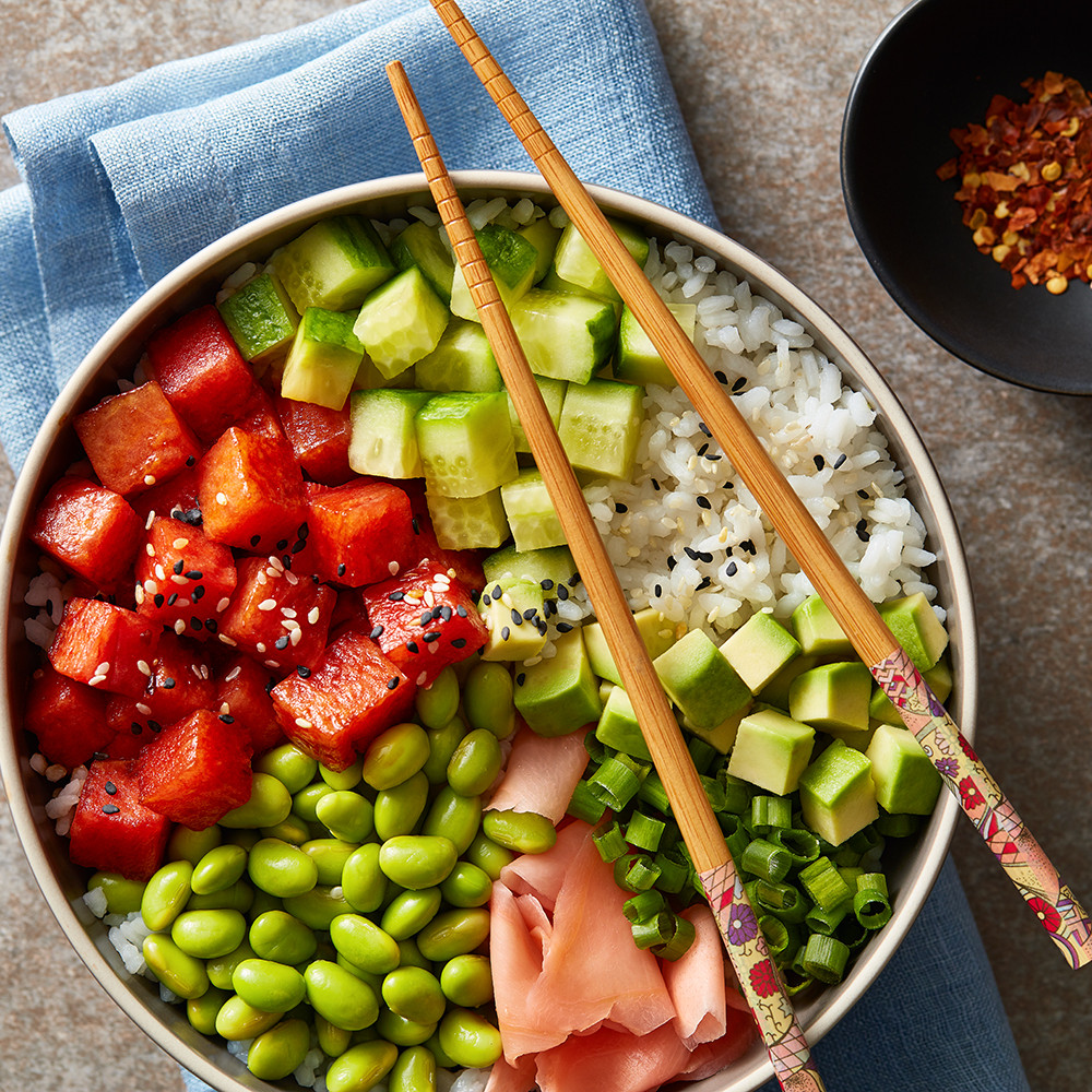 Bát poke dưa hấu